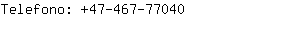 Telefono: 47-467-7....