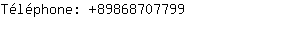 Tlphone: 8986870....