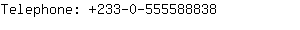 Telephone: 233-0-55558....