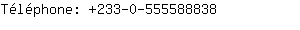 Tlphone: 233-0-55558....