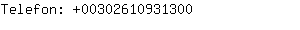Telefon: 0030261093....