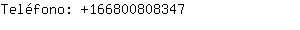 Teléfono: 16680080....