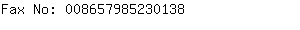 Fax No: 00865798523....