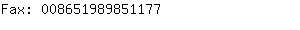 Fax: 00865198985....