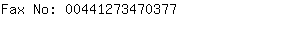 Fax No: 0044127347....