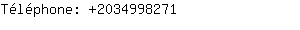 Téléphone: 203499....