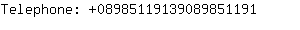 Telephone: 0898511913908985....