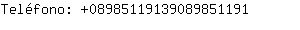 Telfono: 0898511913908985....