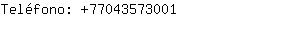 Teléfono: 7704357....