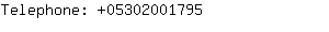 Telephone: 0530200....