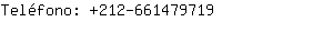 Teléfono: 212-66147....