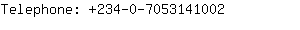 Telephone: 234-0-705314....