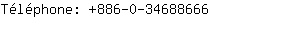 Tlphone: 886-0-3468....