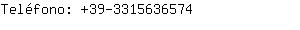 Teléfono: 39-331563....
