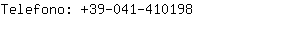 Telefono: 39-041-41....