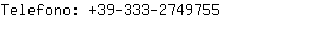 Telefono: 39-333-274....