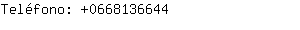 Teléfono: 066813....