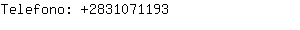 Telefono: 283107....