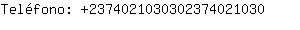 Telfono: 237402103030237402....