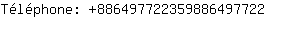 Tlphone: 88649772235988649....