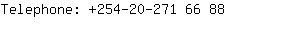 Telephone: 254-20-271 6....