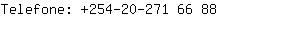 Telefone: 254-20-271 6....