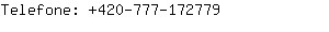Telefone: 420-777-17....