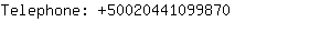 Telephone: 5002044109....