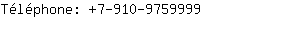 Tlphone: 7-910-975....