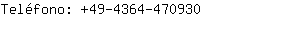 Telfono: 49-4364-47....