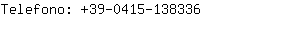 Telefono: 39-0415-13....