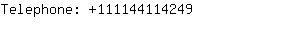 Telephone: 11114411....