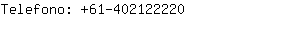 Telefono: 61-40212....
