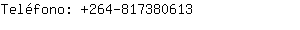 Teléfono: 264-81738....