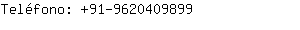 Teléfono: 91-962040....