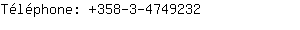 Tlphone: 358-3-474....