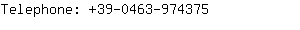 Telephone: 39-0463-97....