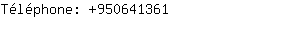 Téléphone: 95064....