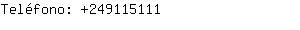 Teléfono: 24911....