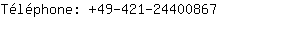 Tlphone: 49-421-2440....