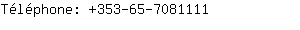 Tlphone: 353-65-708....