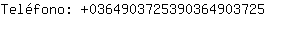 Telfono: 036490372539036490....