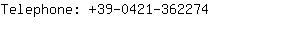 Telephone: 39-0421-36....