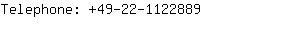 Telephone: 49-22-112....