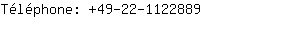 Tlphone: 49-22-112....