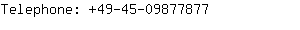 Telephone: 49-45-0987....