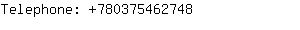 Telephone: 78037546....