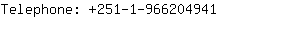 Telephone: 251-1-96620....