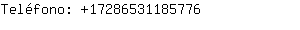 Teléfono: 1728653118....