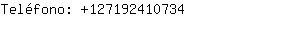 Teléfono: 12719241....